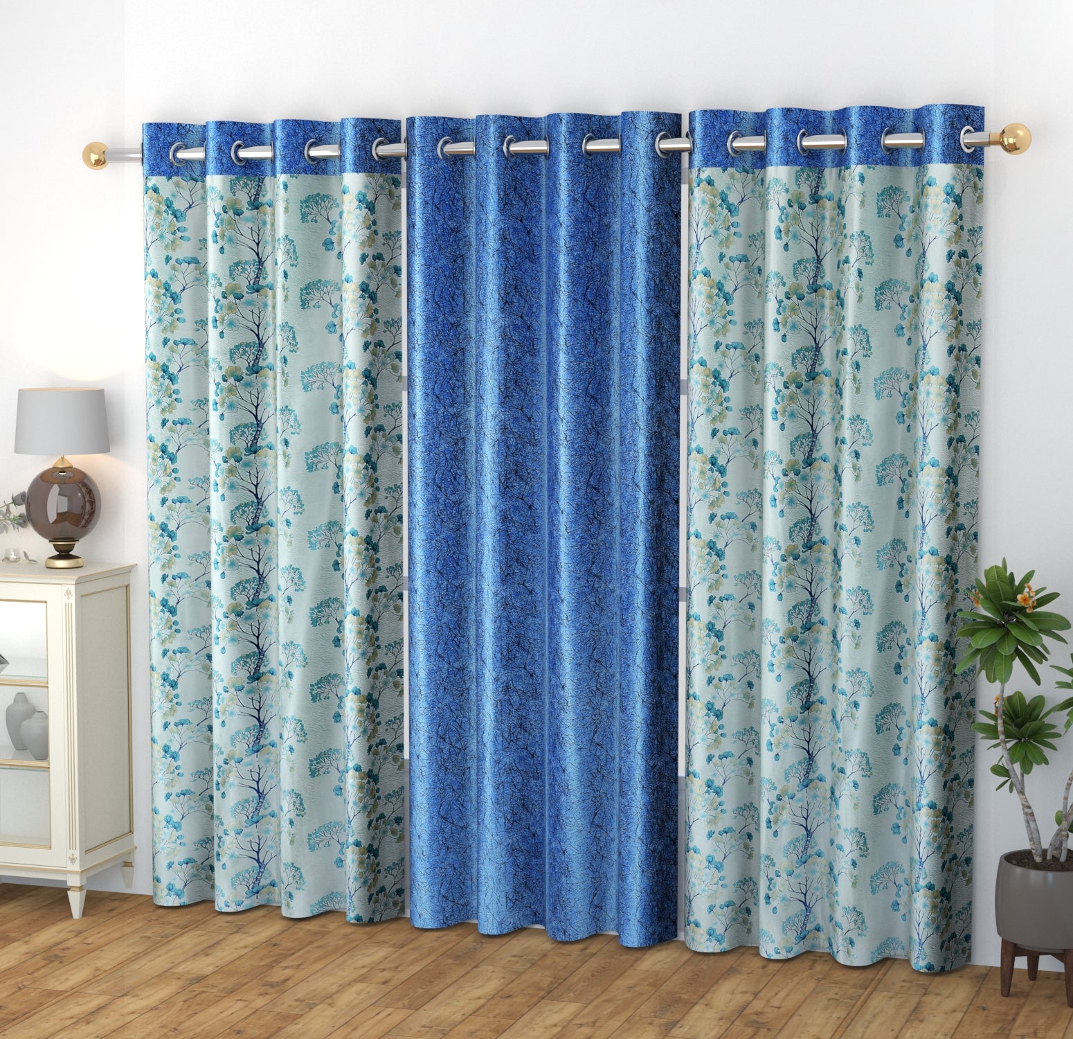 Camrin patch Umbrella patti curtains combo ( 3pcs)