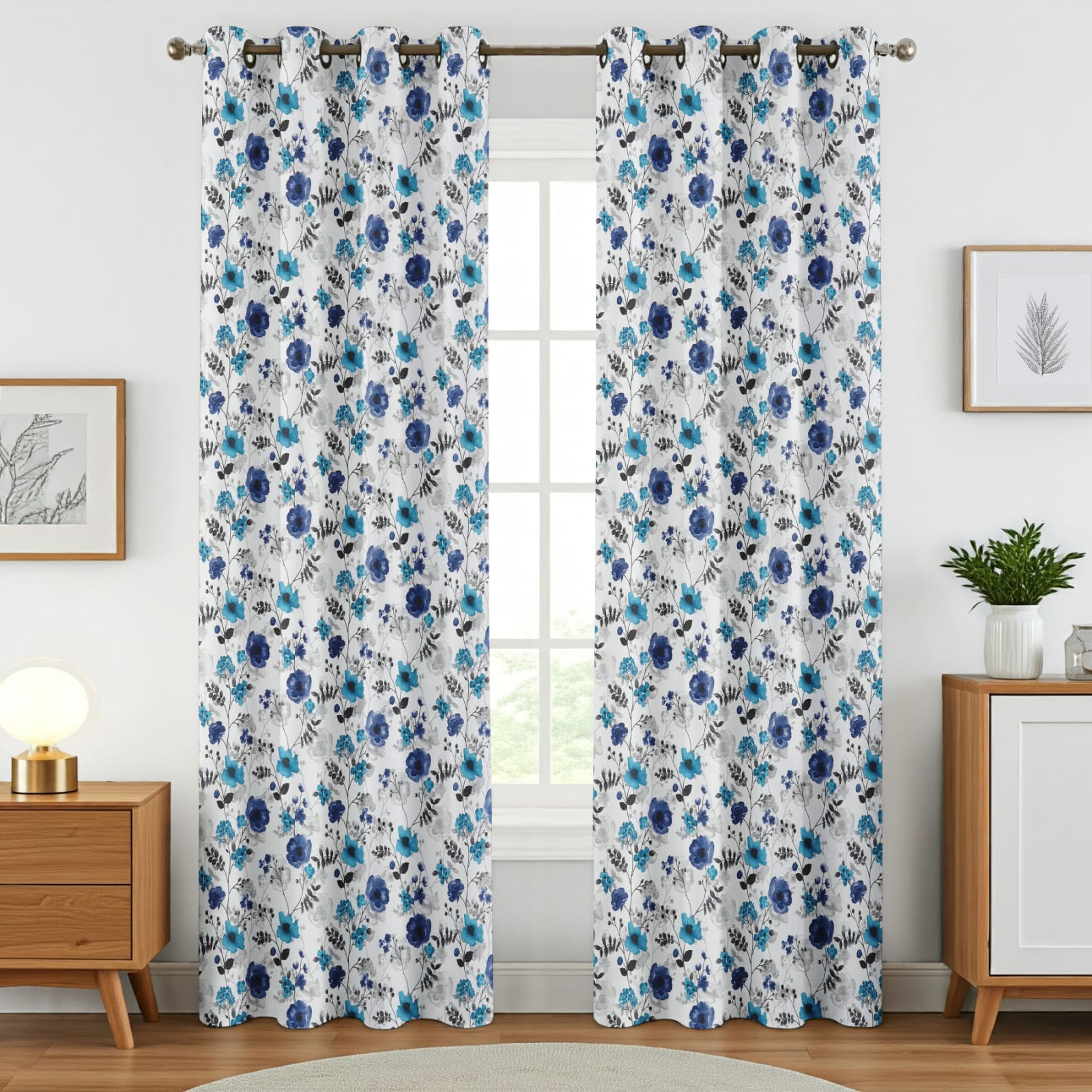 Surbhi Flower print curtains