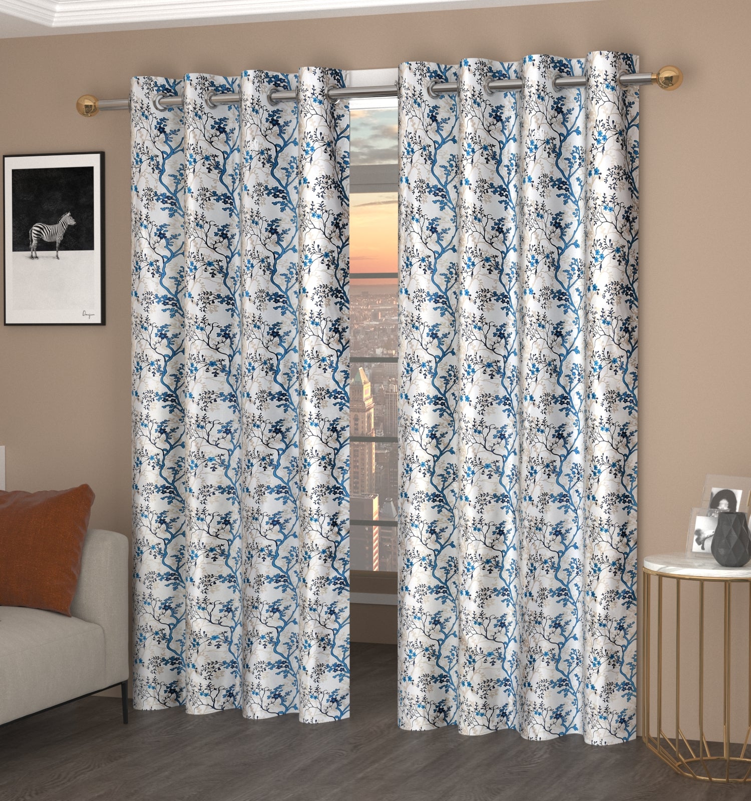 Surbhi SILMILI Print curtains