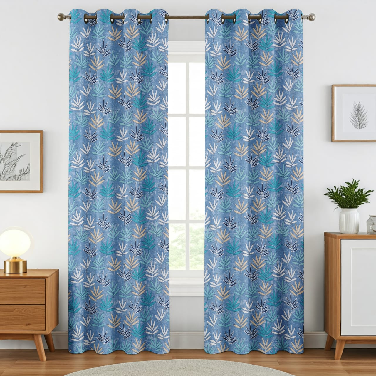 Surbhi Bel Patti Print Curtains