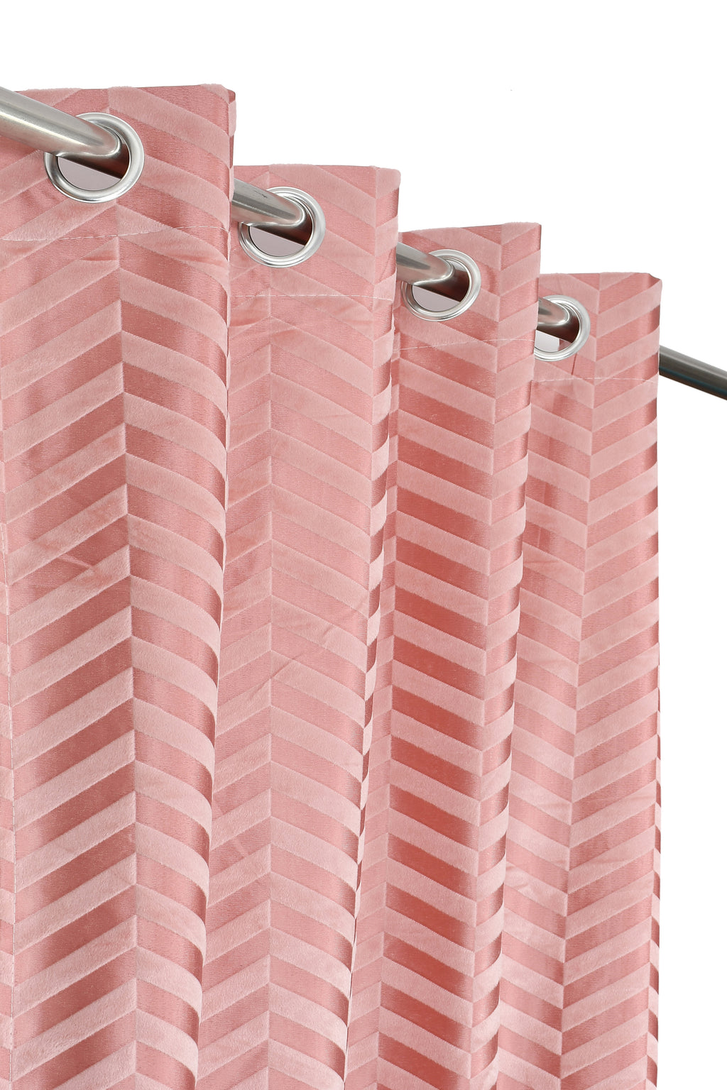 Baby pink Urban (V) velvet fabric by The Digital Kart, showcasing soft, plush velvet material in a close-up view.