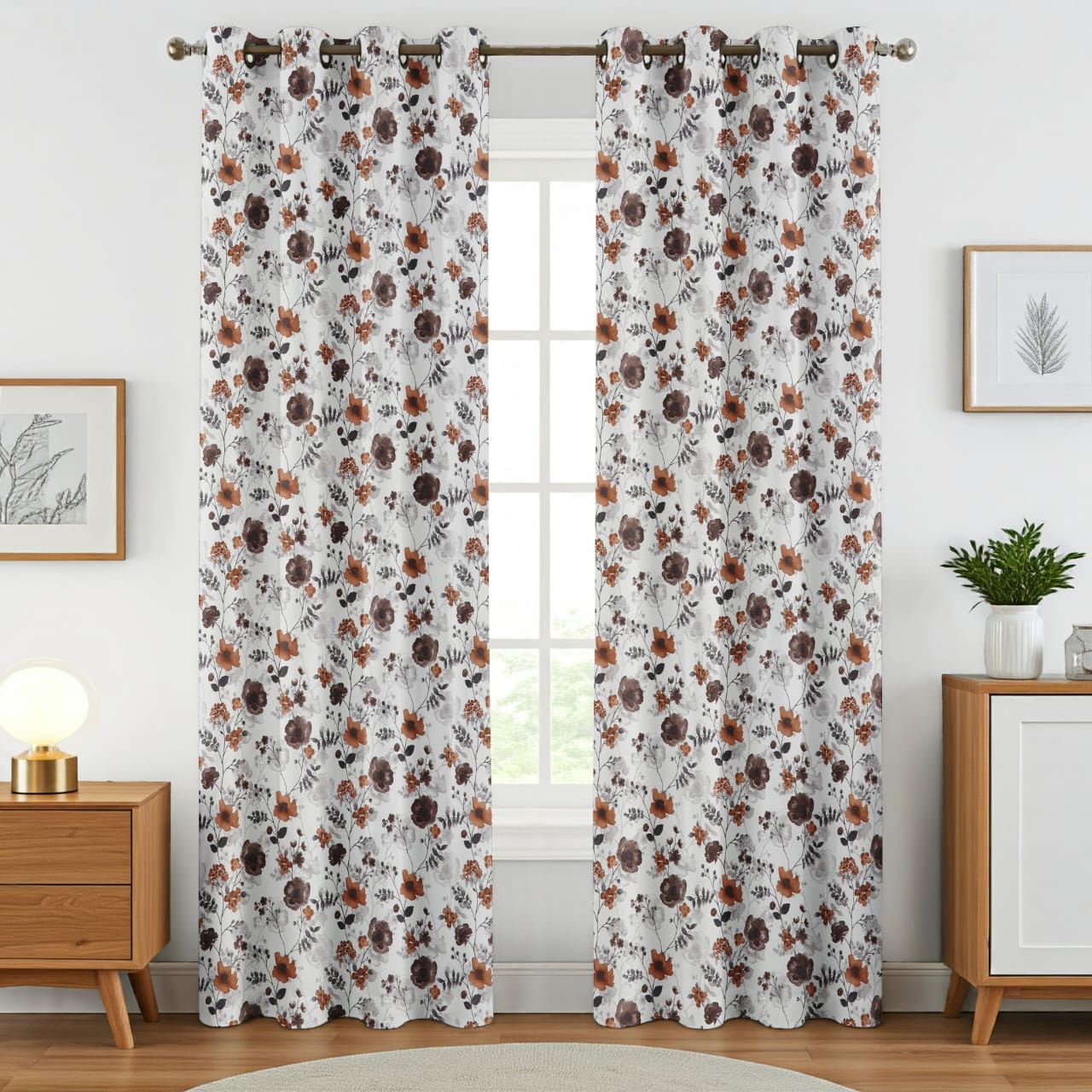 Surbhi Flower print curtains