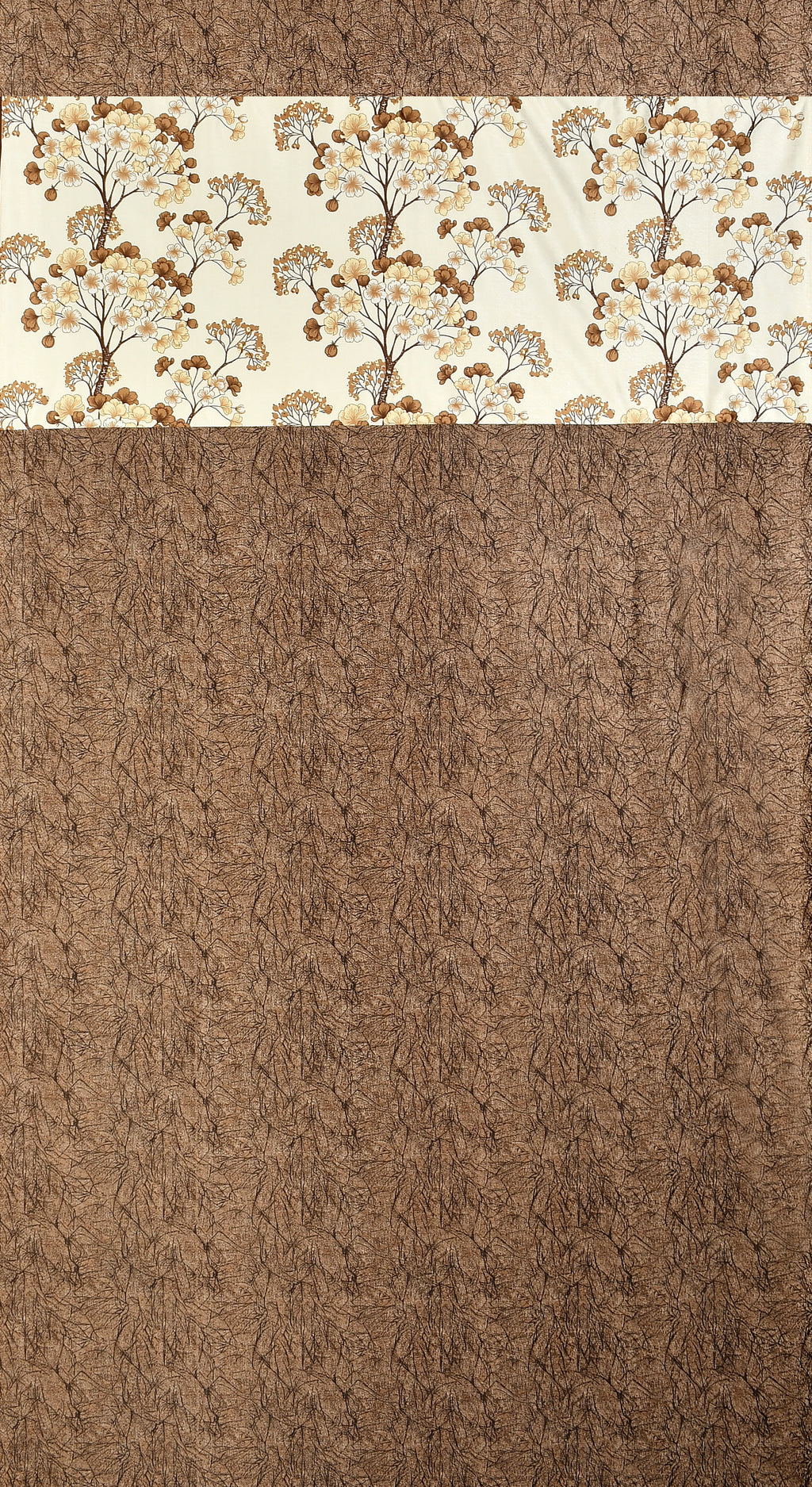 Coffee-colored Camrin patch with umbrella design, perfect for curtains, from The Digital Kart.