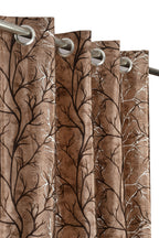 Surbhi Super Star print curtains from The Digital Kart featuring a vibrant star pattern on coffee-colored fabric.