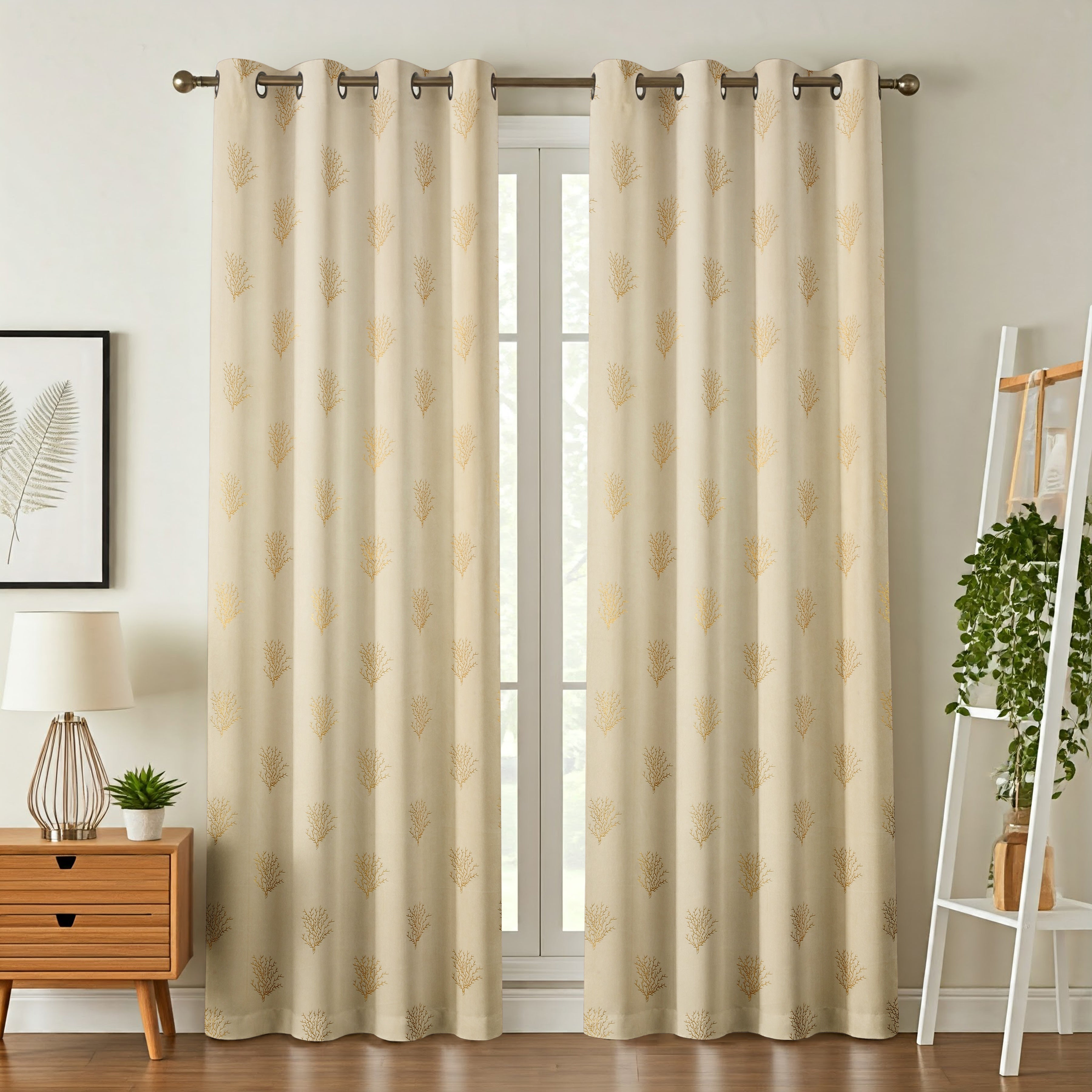 Velvet Curtains With Regal Foil