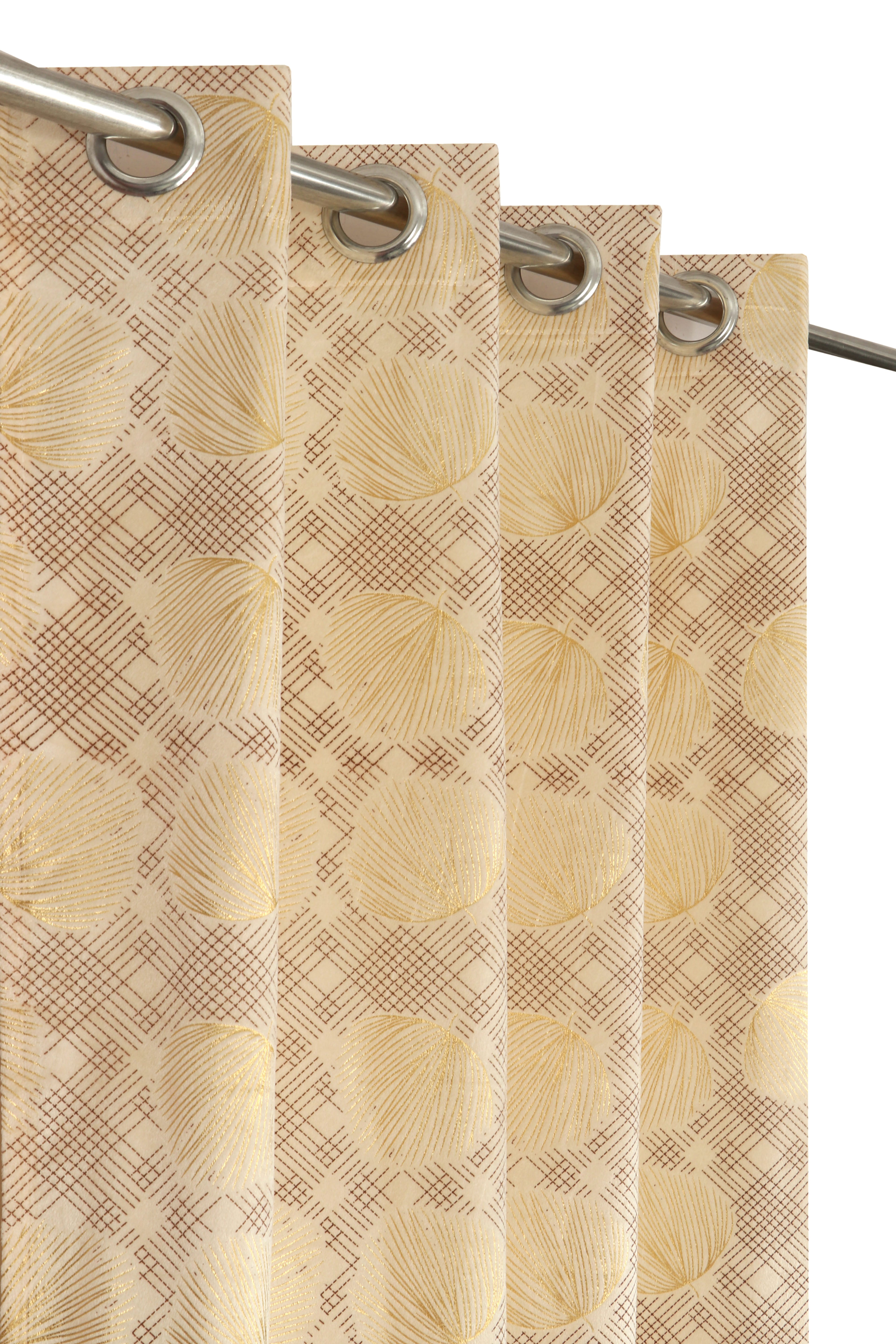 Multifoil Velvet peepal Patta Curtains