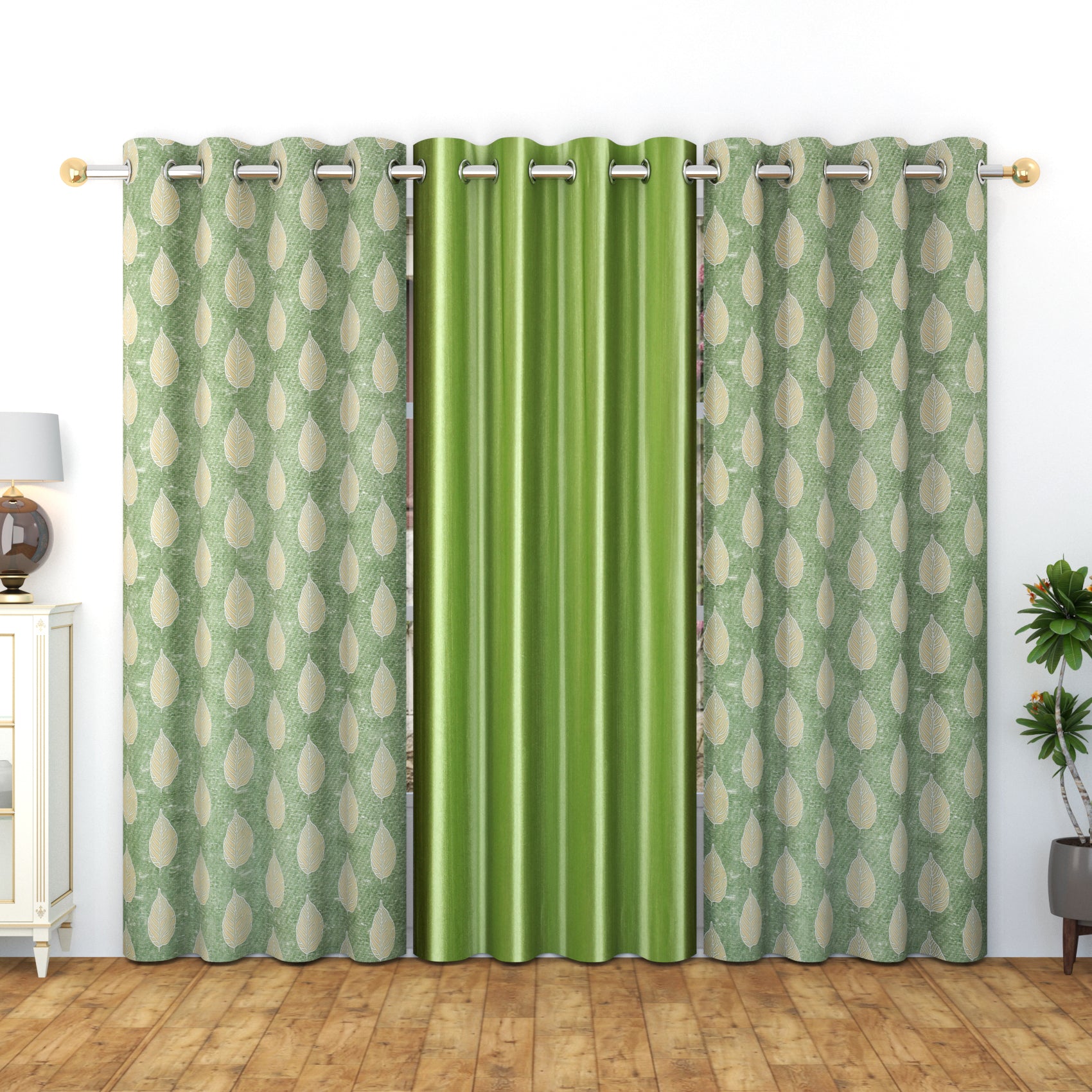 Meta print 3 combo ( 3 pcs ) curtains
