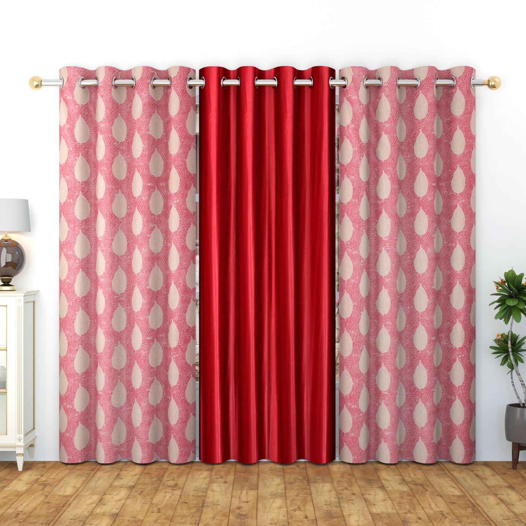 Meta print 3 combo ( 3 pcs ) curtains