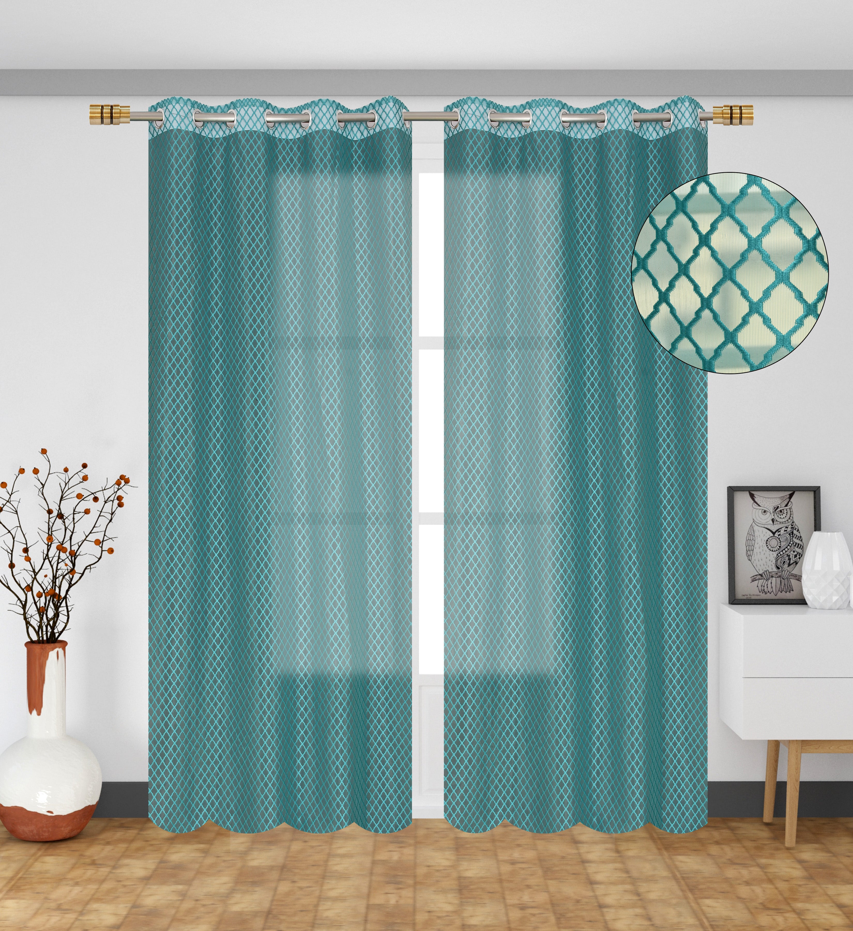 Cross Net curtains