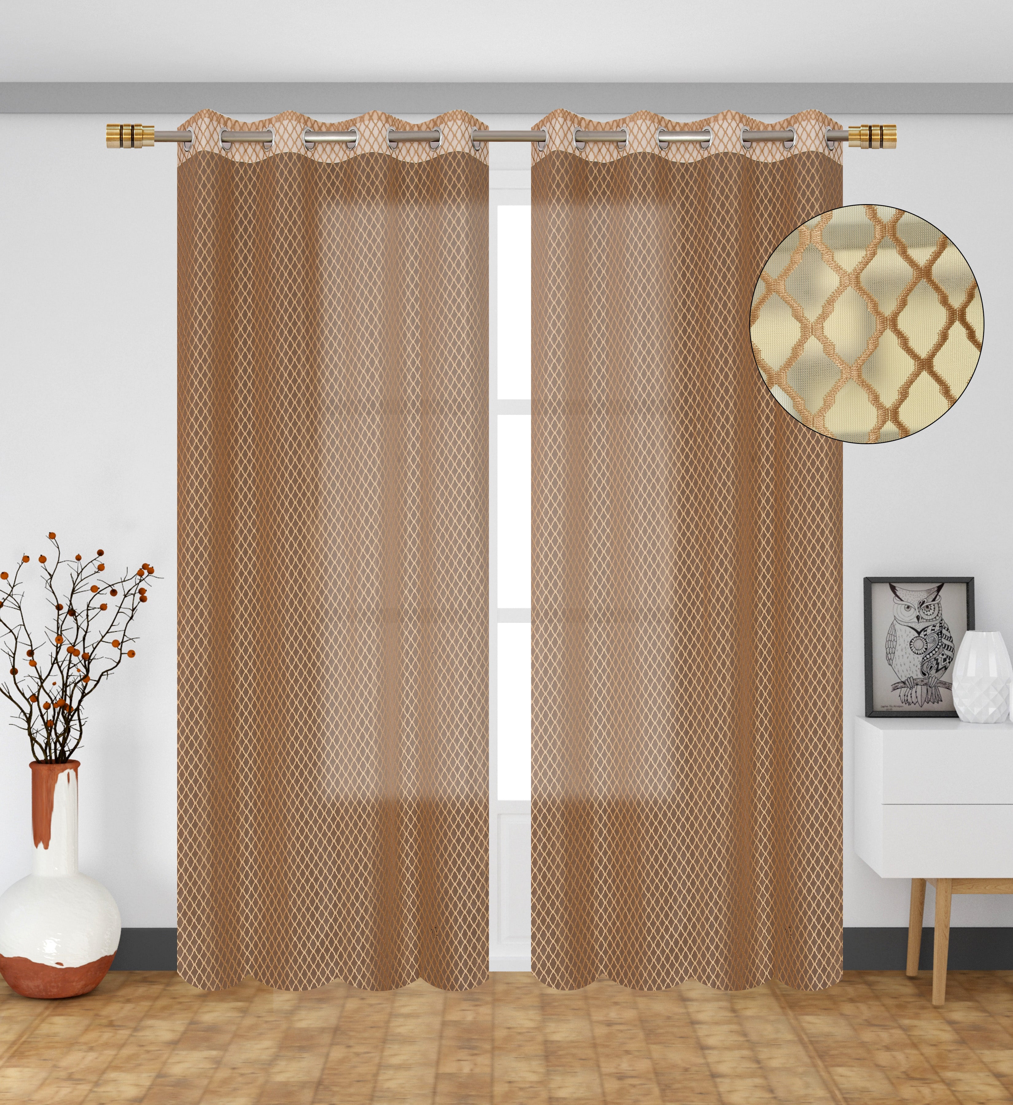 Cross Net curtains