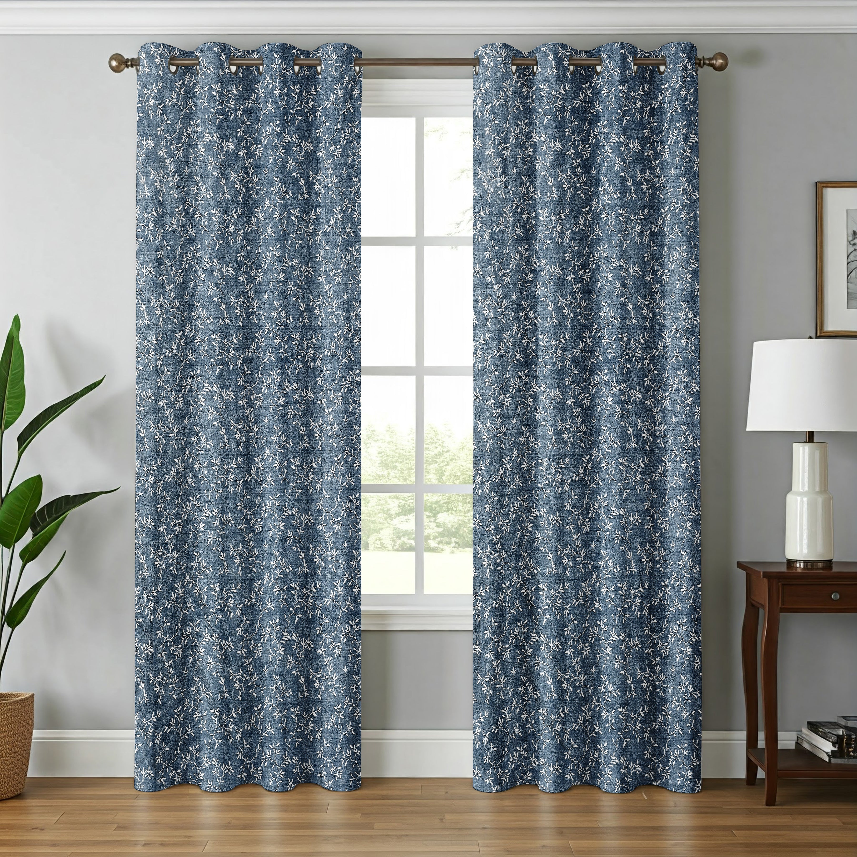 Surbhi Neem patti print curtains