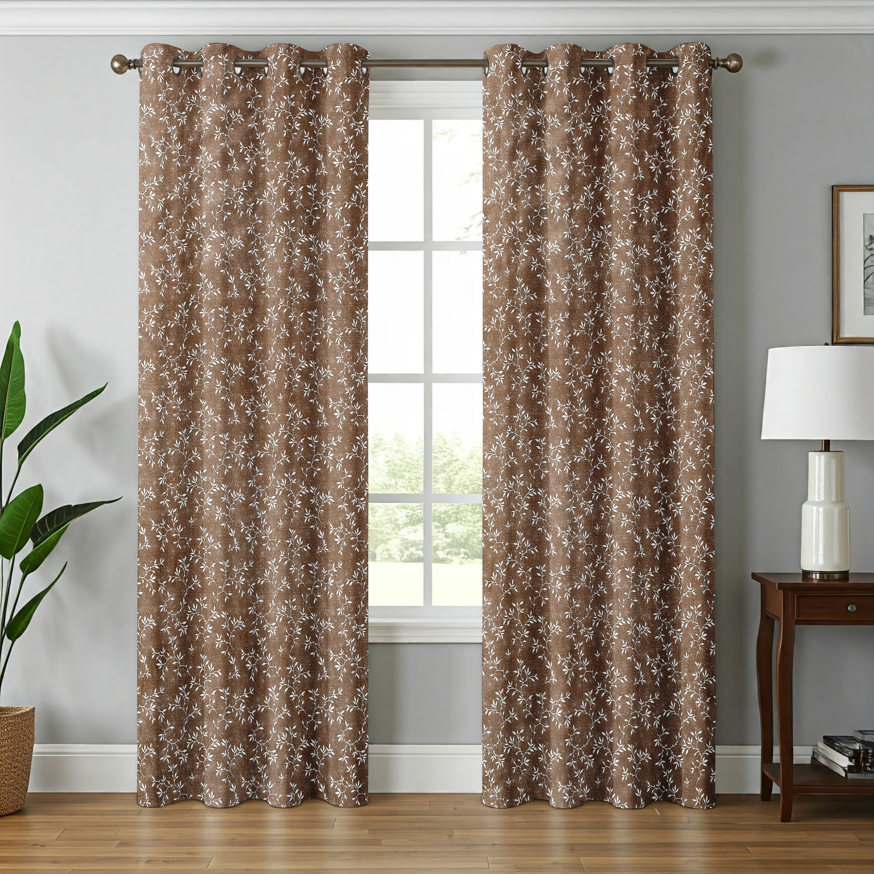 Surbhi Neem patti print curtains