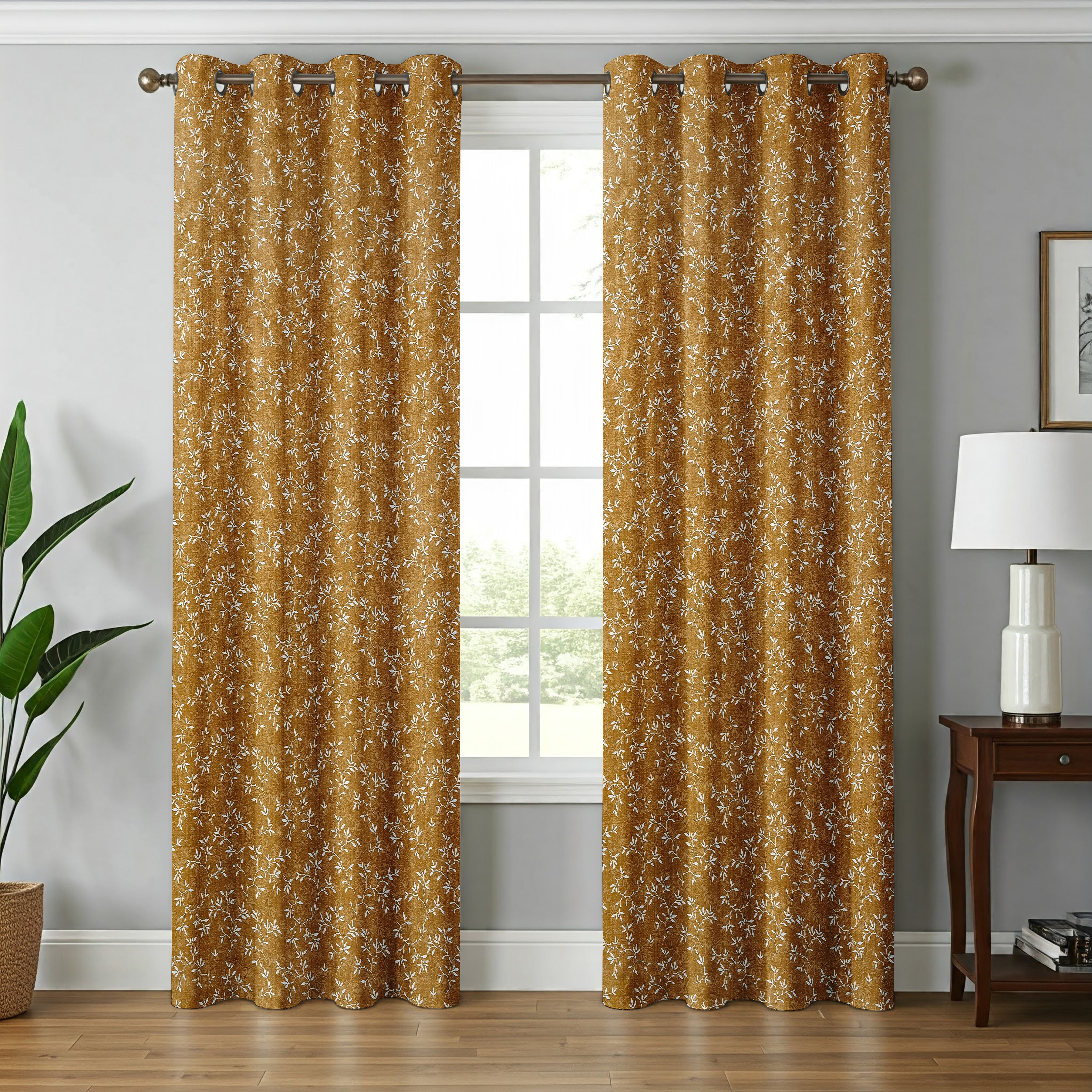 Surbhi Neem patti print curtains