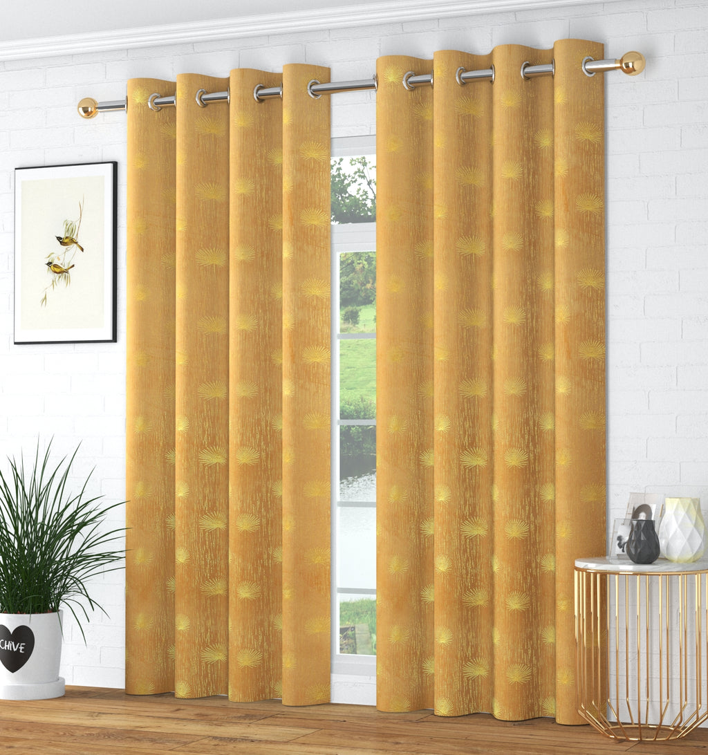 Velvet curtain with foil jhadu print from The Digital Kart, showcasing a luxurious fabric with intricate metallic pattern.