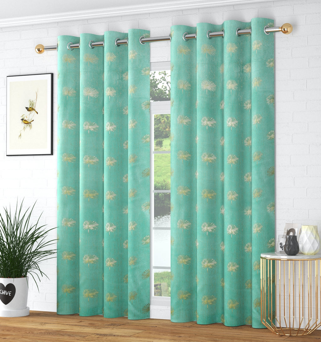Velvet curtain with foil jhadu print from The Digital Kart, showcasing luxurious fabric and intricate design details.