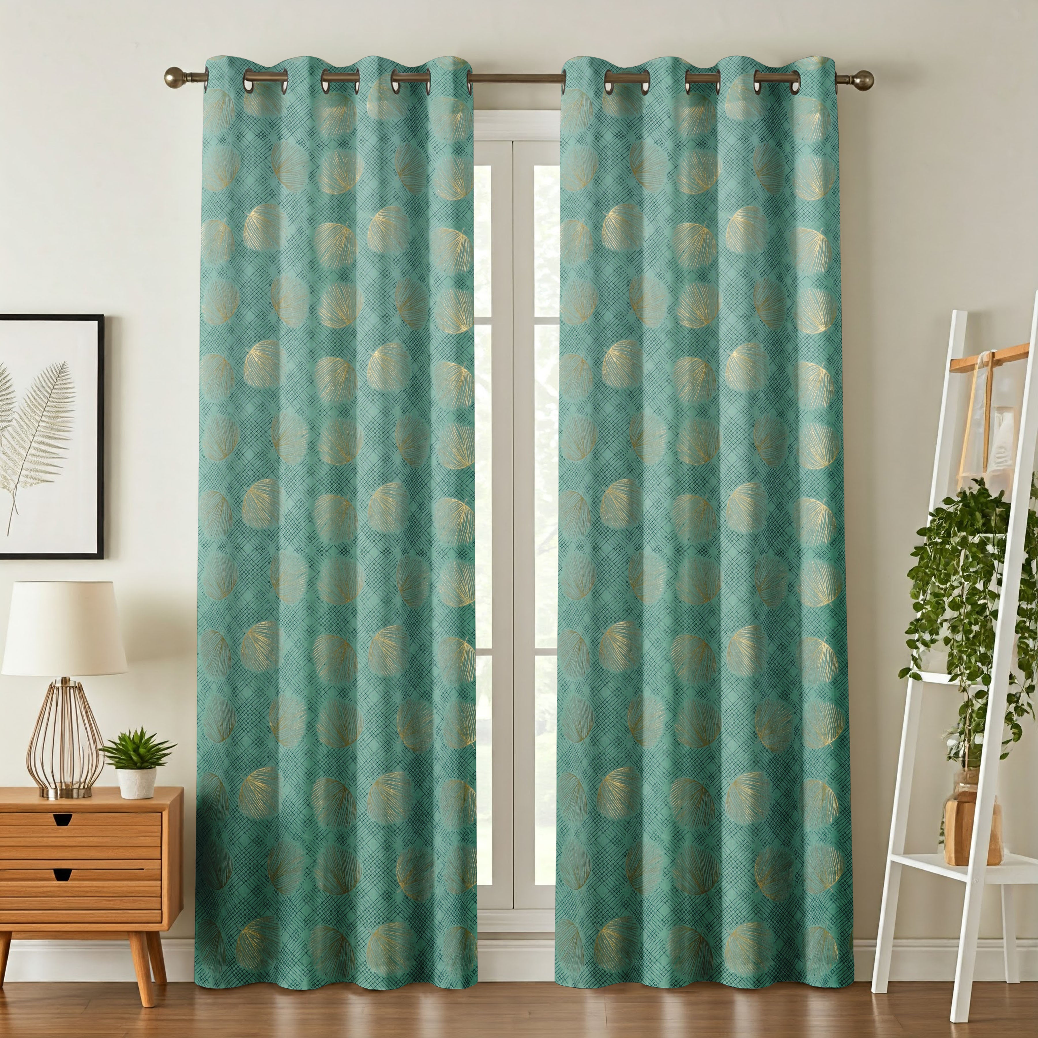 Multifoil Velvet peepal Patta Curtains