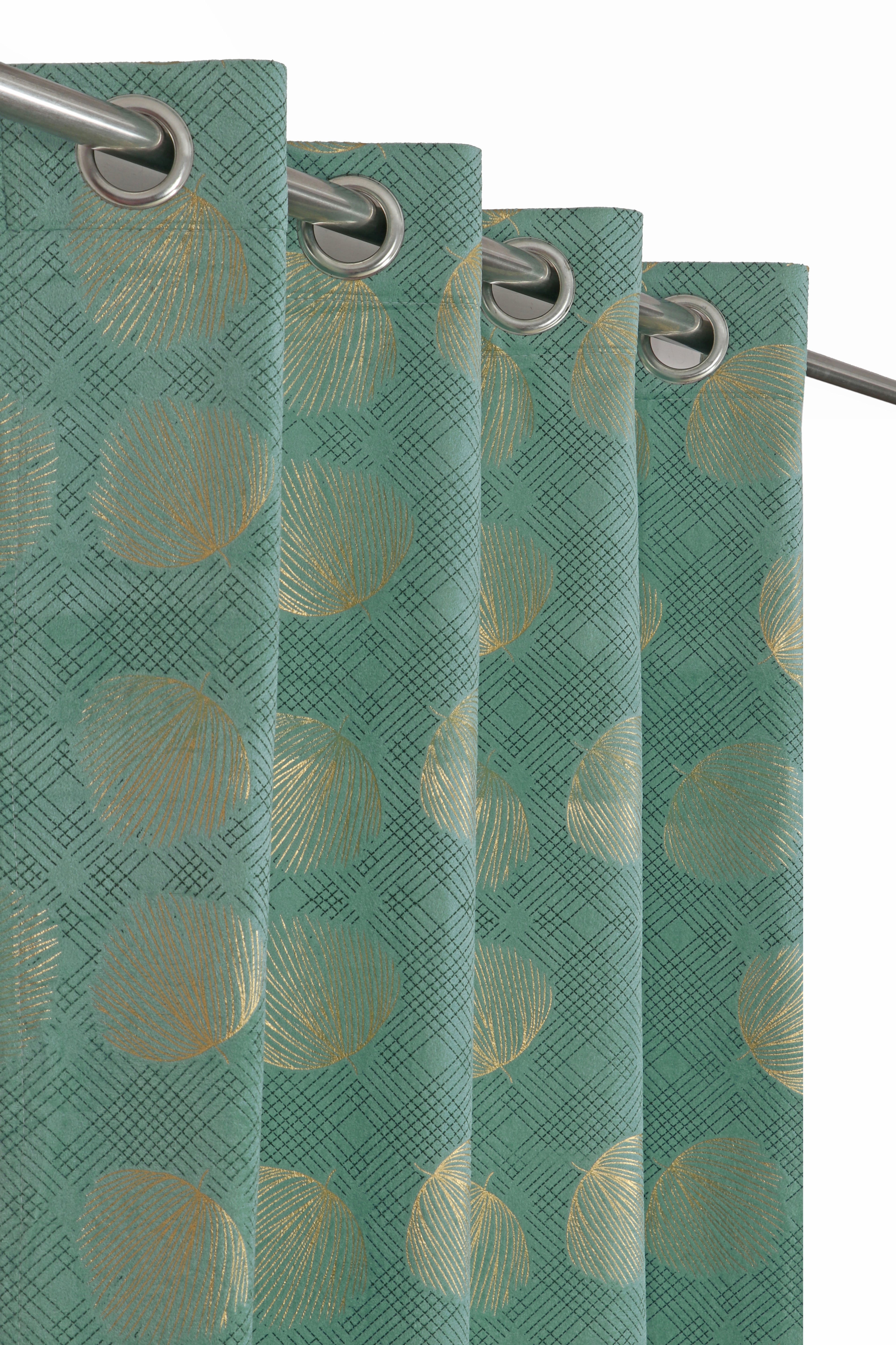 Multifoil Velvet peepal Patta Curtains