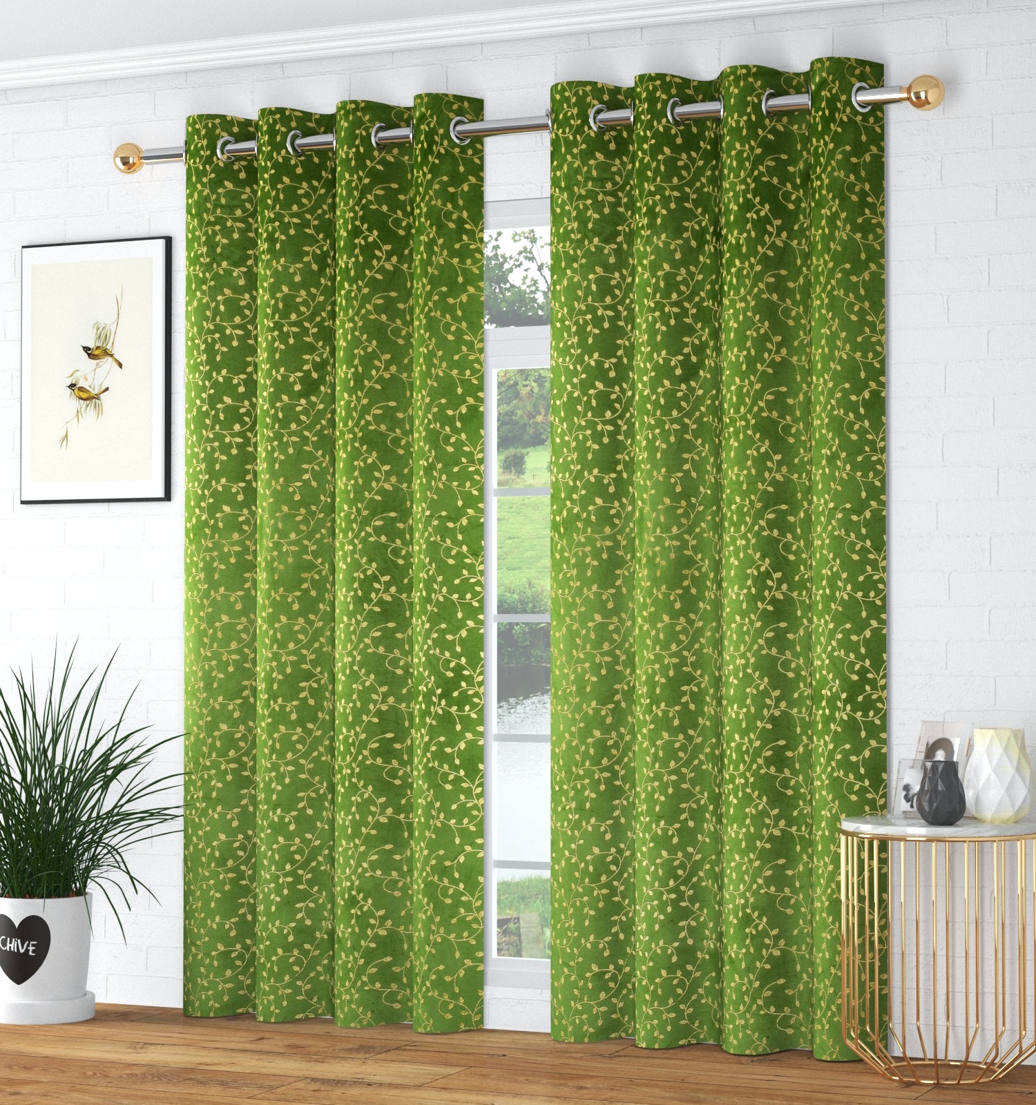 velvet curtains (Buti foil)