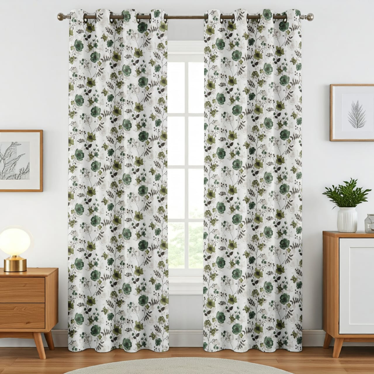 Surbhi Flower print curtains