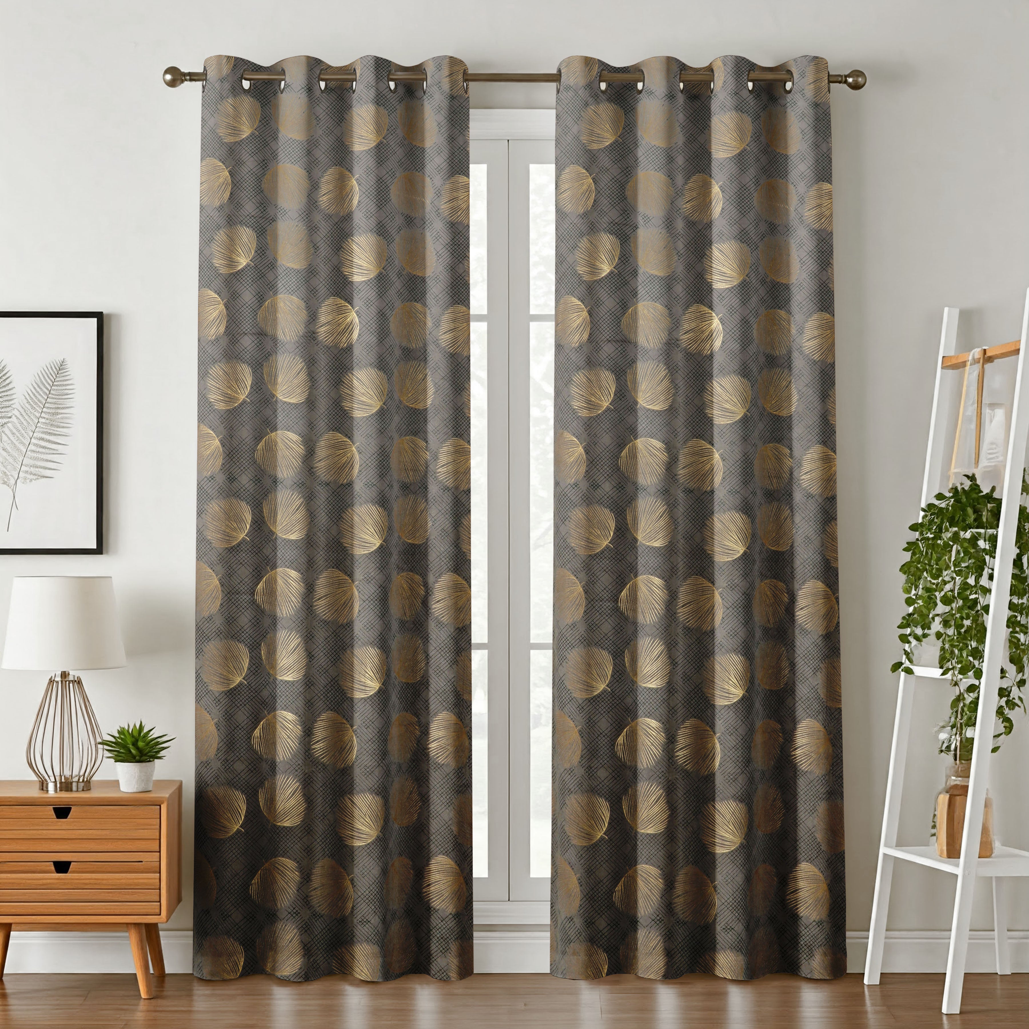 Multifoil Velvet peepal Patta Curtains