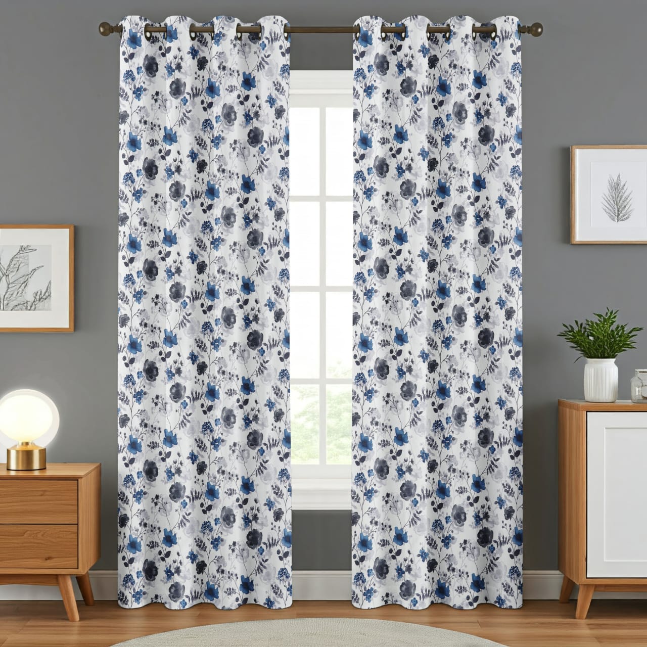 Surbhi Flower print curtains