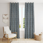 Grey curtains with Camrin texture by The Digital Kart, showcasing their soft fabric and elegant design for modern interiors.
