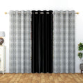 Meta print 1 combo (3 pcs) curtains