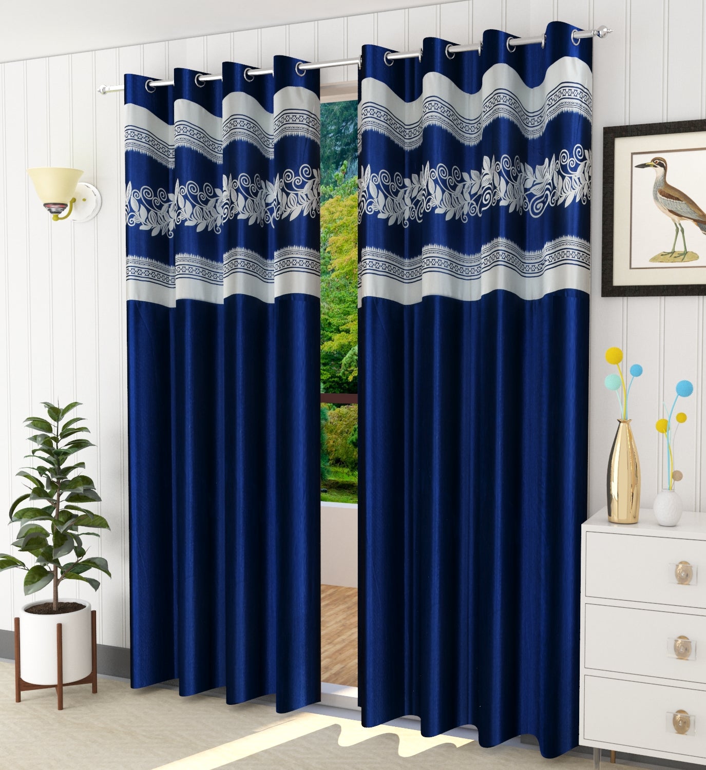 LC LEHAR PATCH CURTAINS