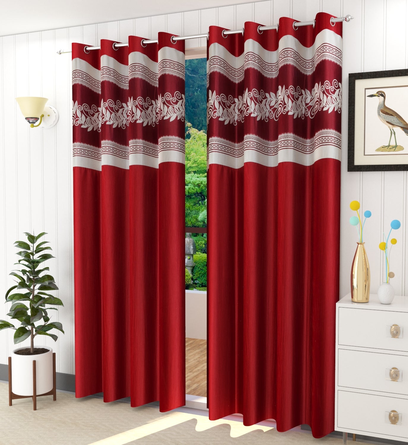 LC LEHAR PATCH CURTAINS