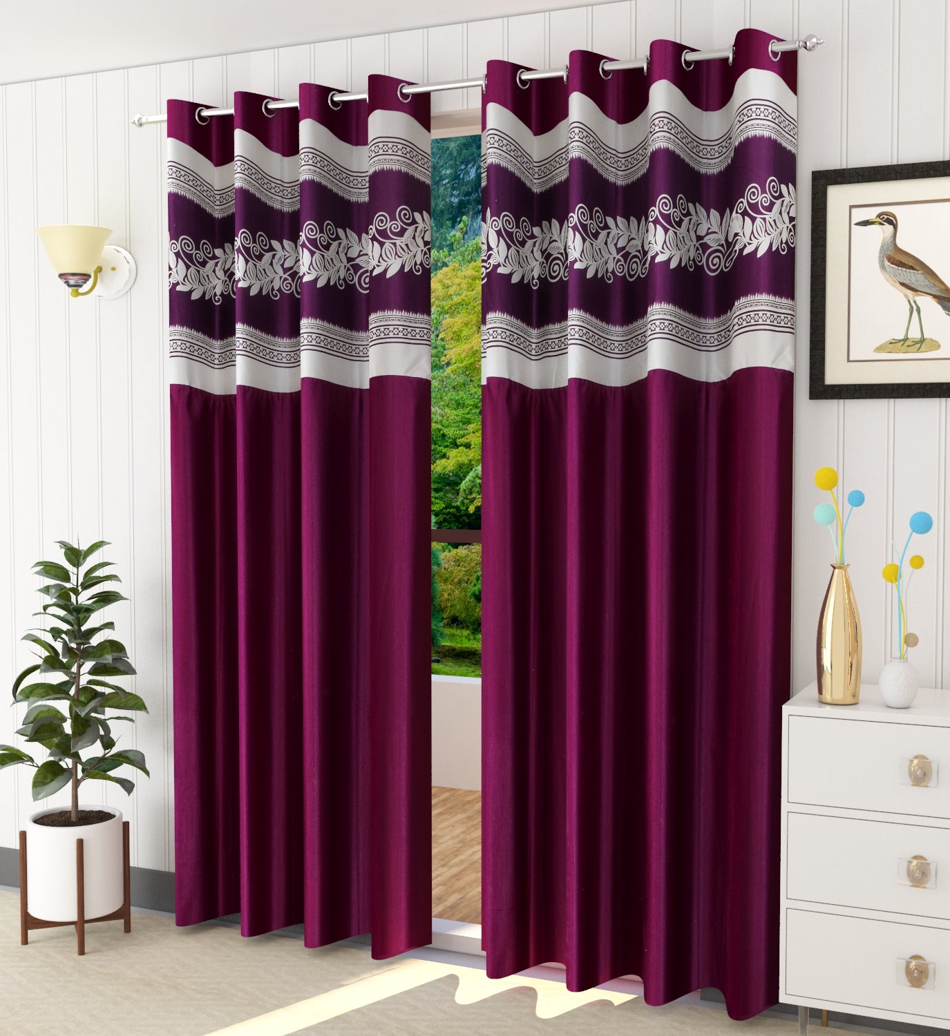 LC LEHAR PATCH CURTAINS