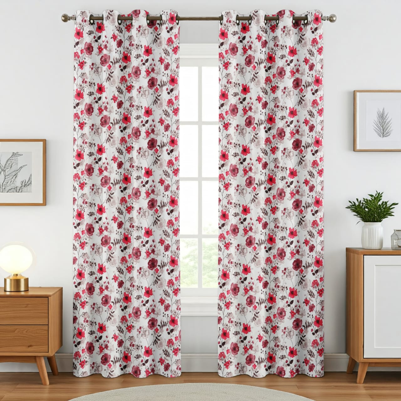 Surbhi Flower print curtains