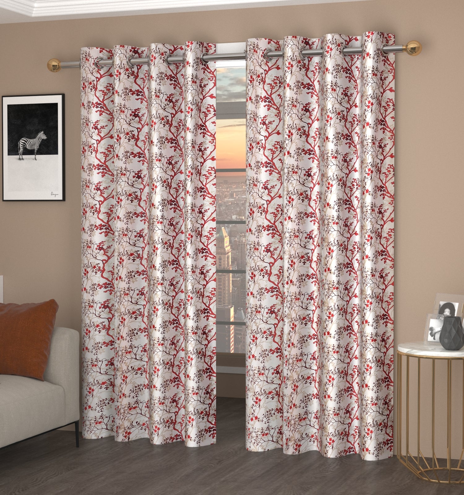 Surbhi SILMILI Print curtains