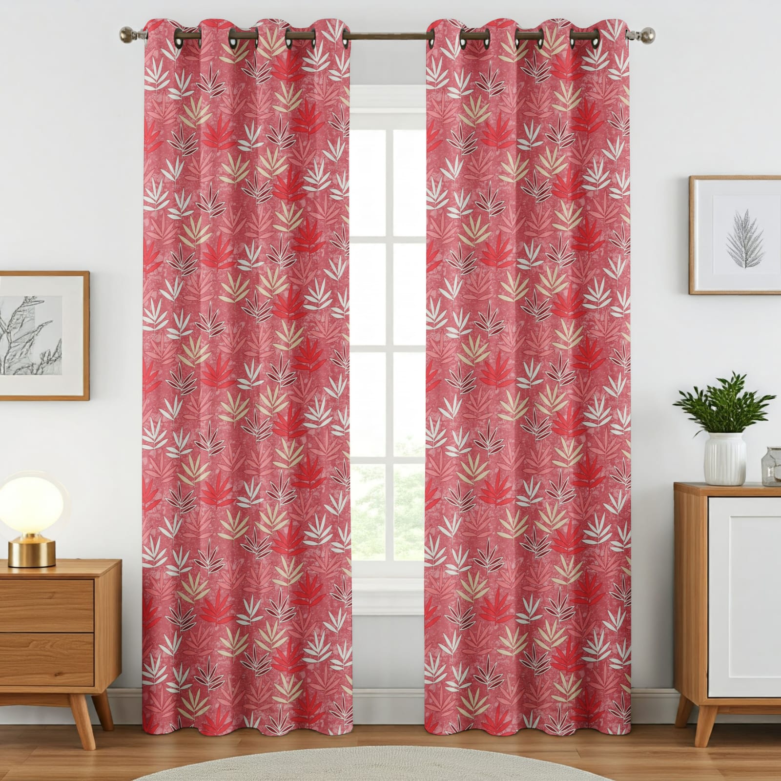 Surbhi Bel Patti Print Curtains