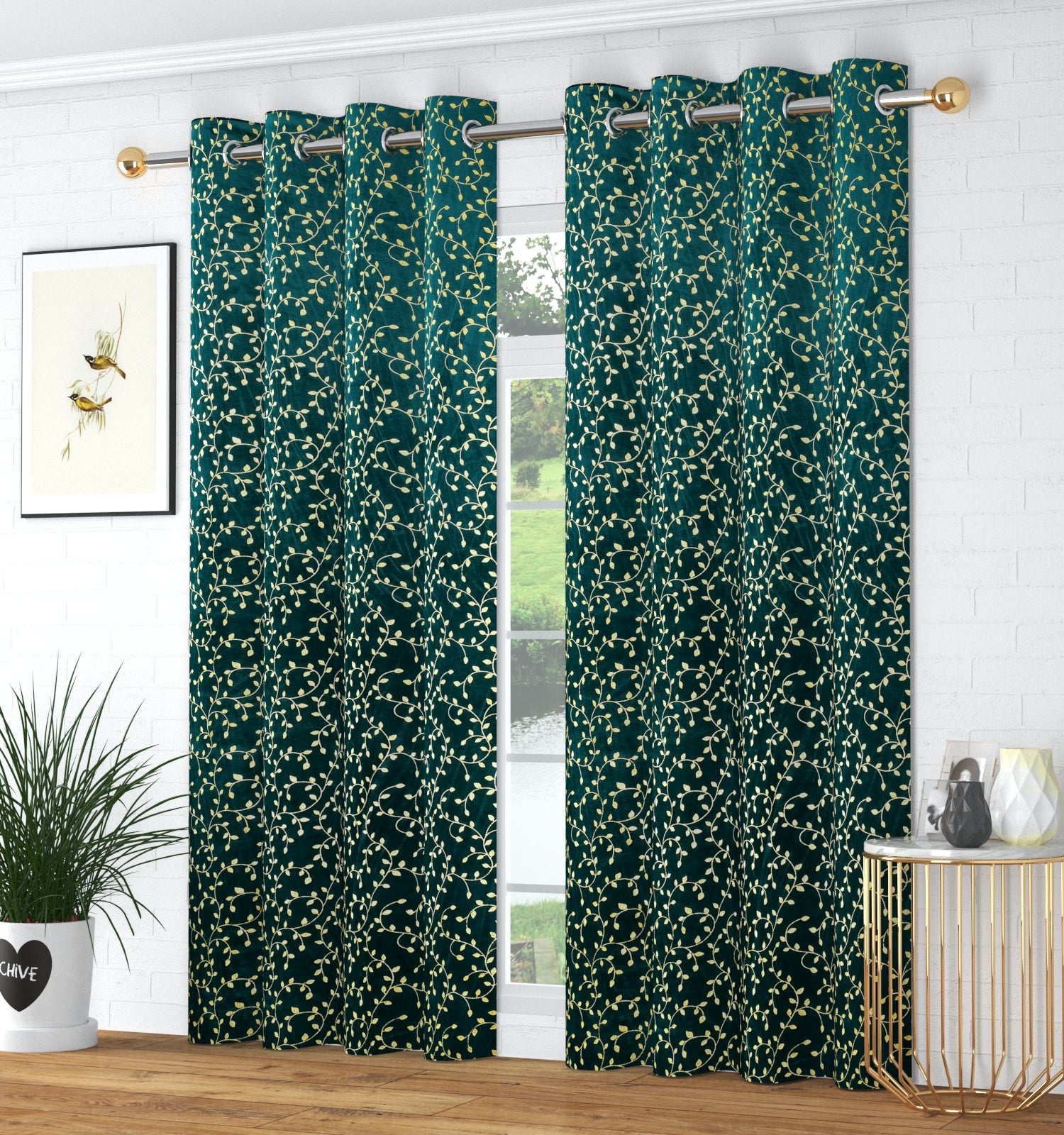 velvet curtains (Buti foil)