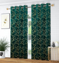 Digital Kart Royal Velvet Foil Branch Curtain