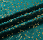Velvet curtains with peacock foil pattern from The Digital Kart, showcasing rich fabric and elegant design.