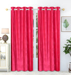 Pink tree punch curtains from The Digital Kart featuring bold, vibrant tree pattern fabric for stylish window decor.