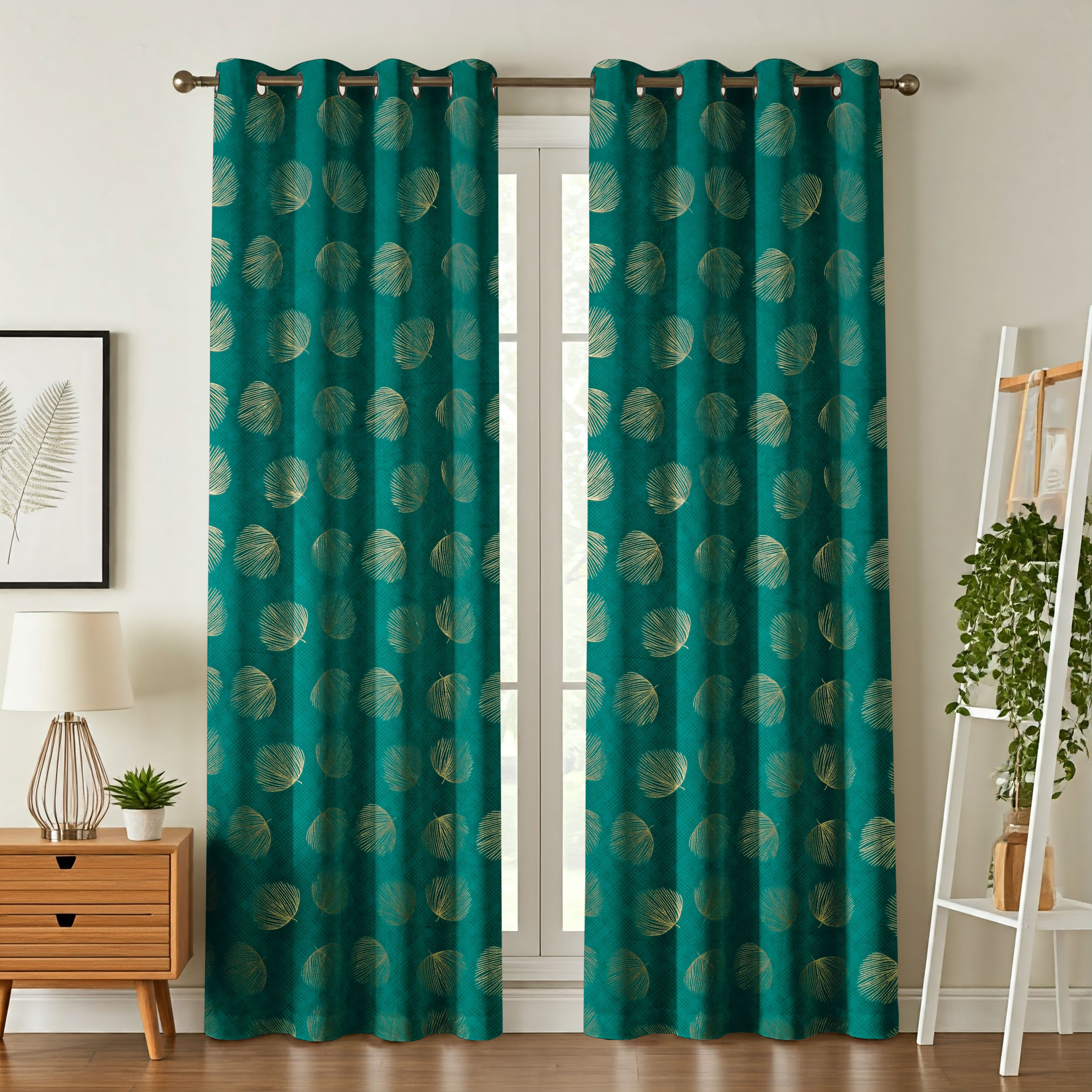 Multifoil Velvet peepal Patta Curtains