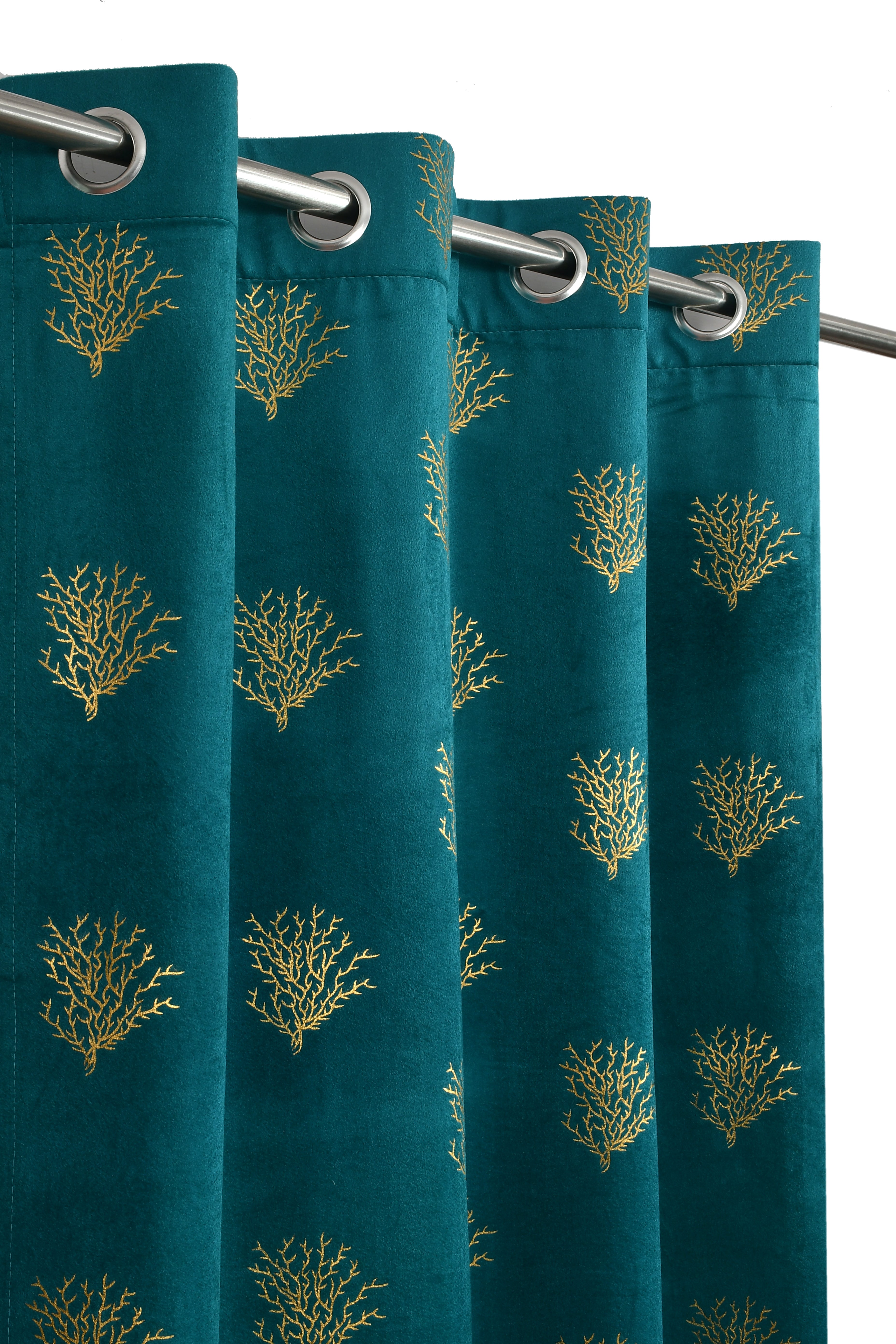 Velvet Curtains With Regal Foil