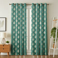 Velvet Foil Curtains Matka Print