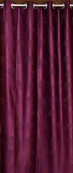 Tree punch curtains in wine color from The Digital Kart, featuring a stylish design suitable for modern home decor.