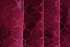 Elegant wine-colored Urban Matka Velvet cushion cover by The Digital Kart with rich velvet texture and decorative design.