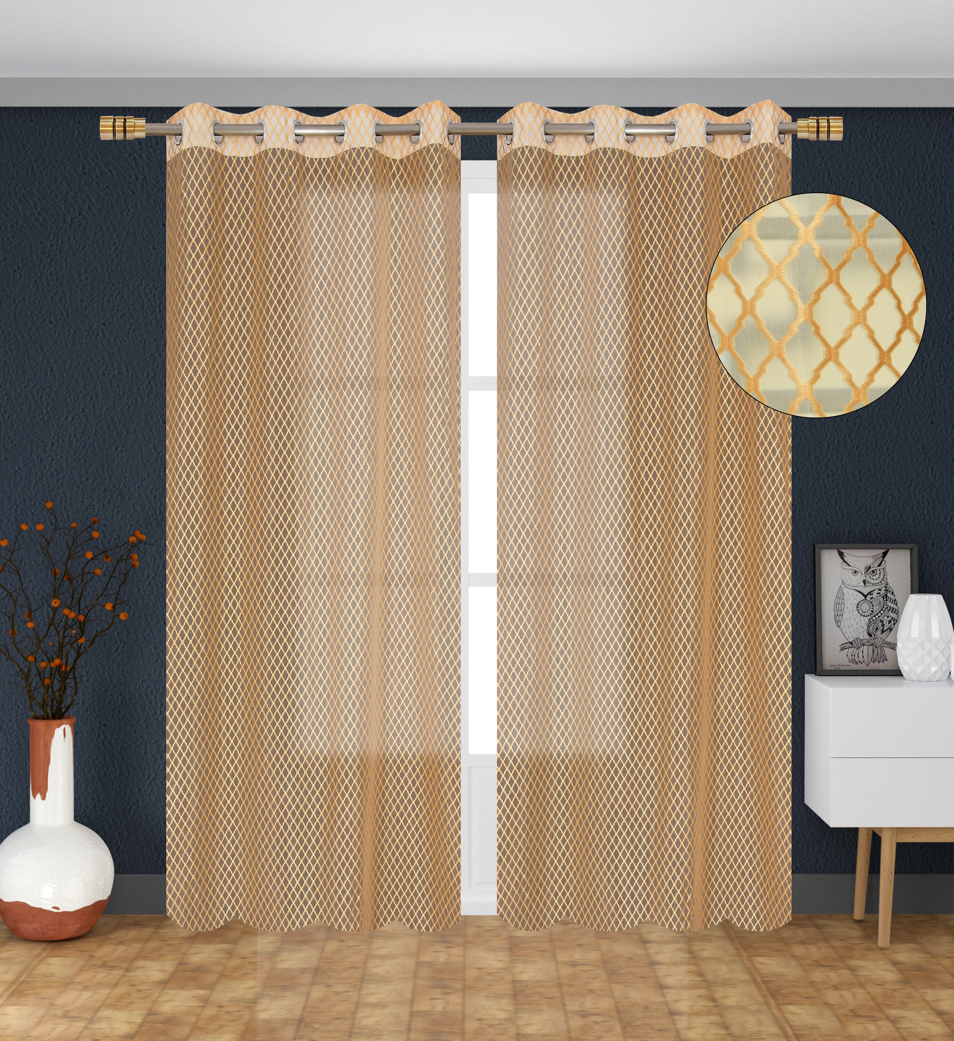 Cross Net curtains