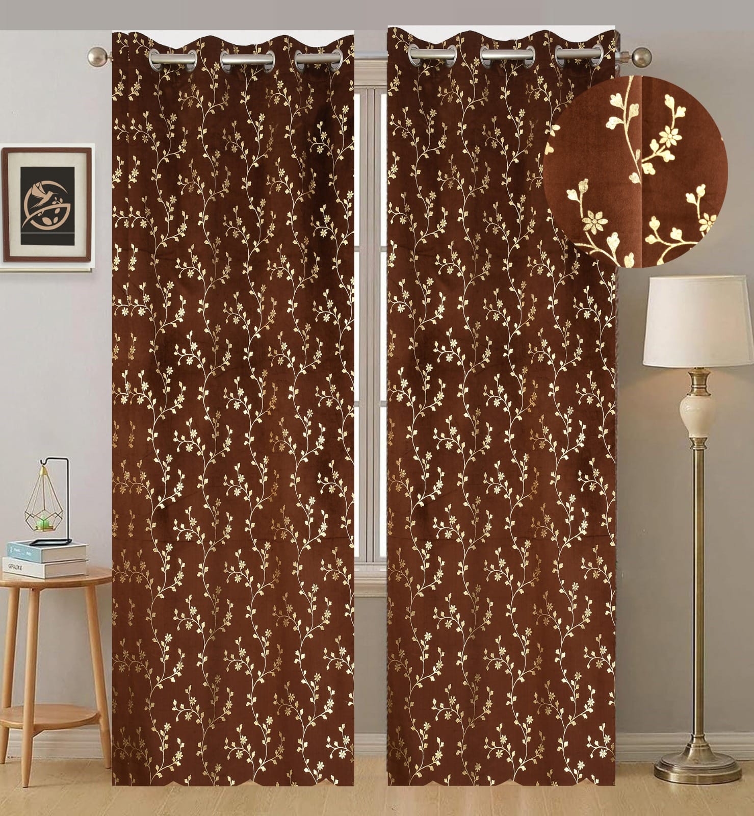 Velvet curtains ( APNA FOIL )