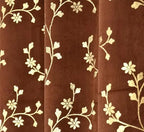 Velvet curtains in a rich APNA FOIL design by The Digital Kart, shown in a cozy room setting with elegant drapes.