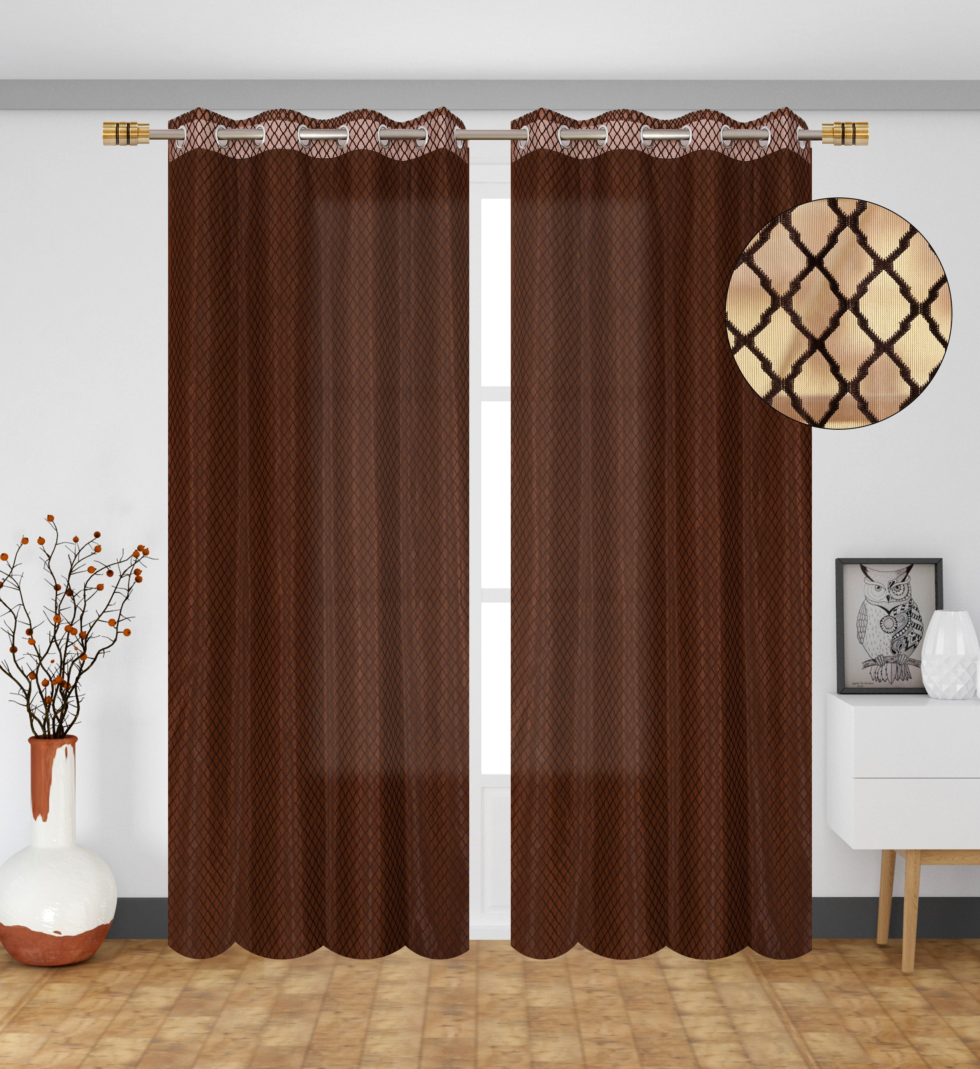 Cross Net curtains