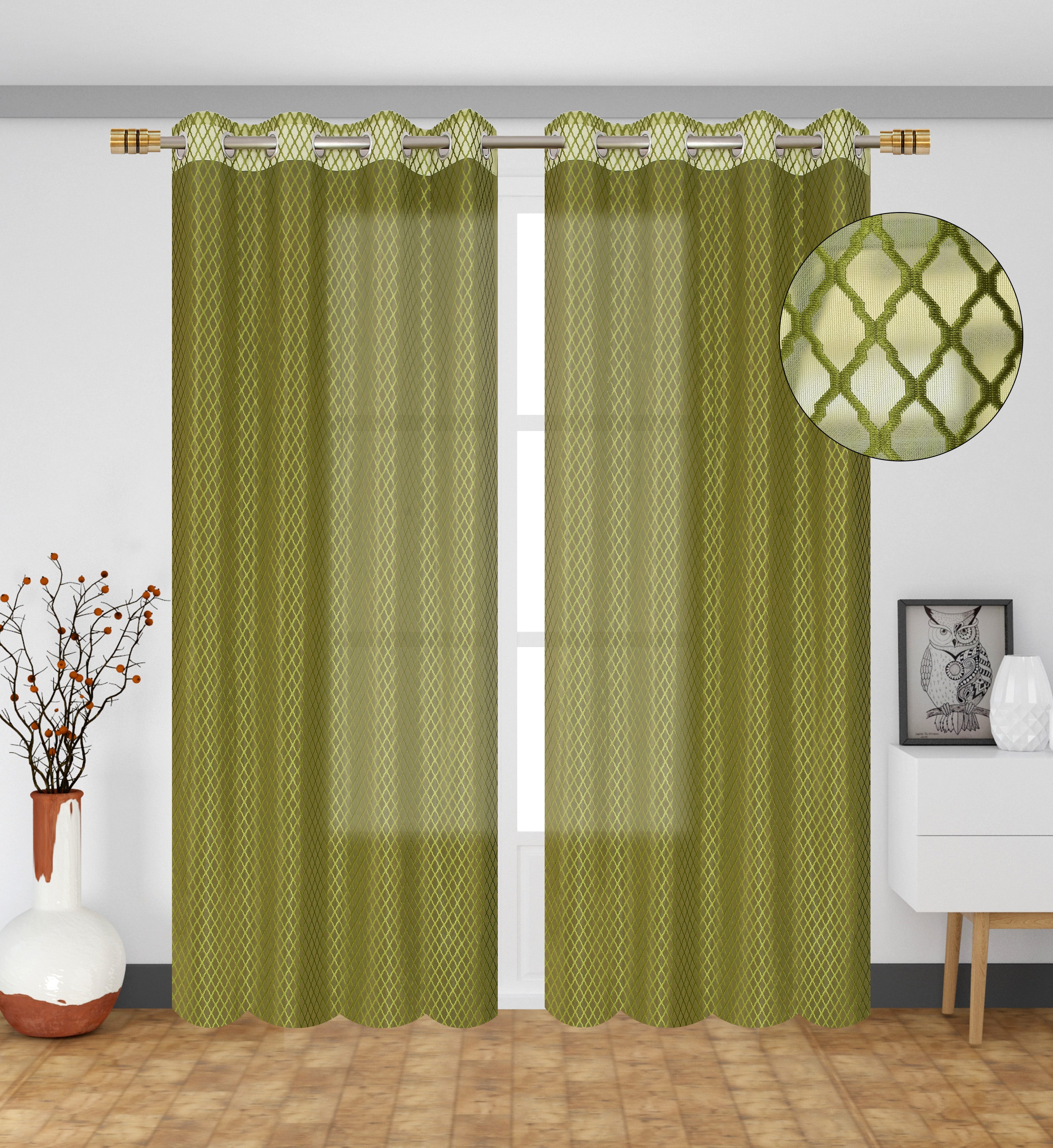 Cross Net curtains