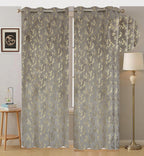 Grey velvet curtains from APNA FOIL by The Digital Kart, showcasing soft, luxurious fabric and elegant drape for window decor.