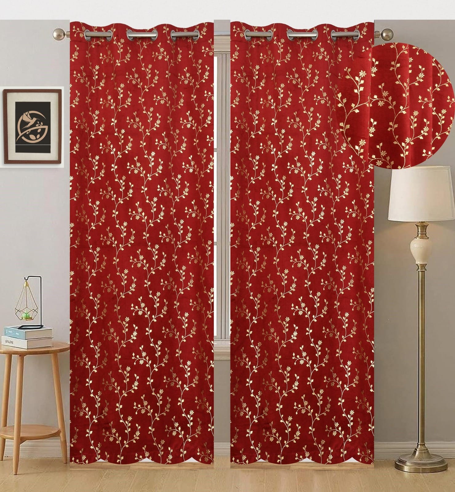 Velvet curtains ( APNA FOIL )