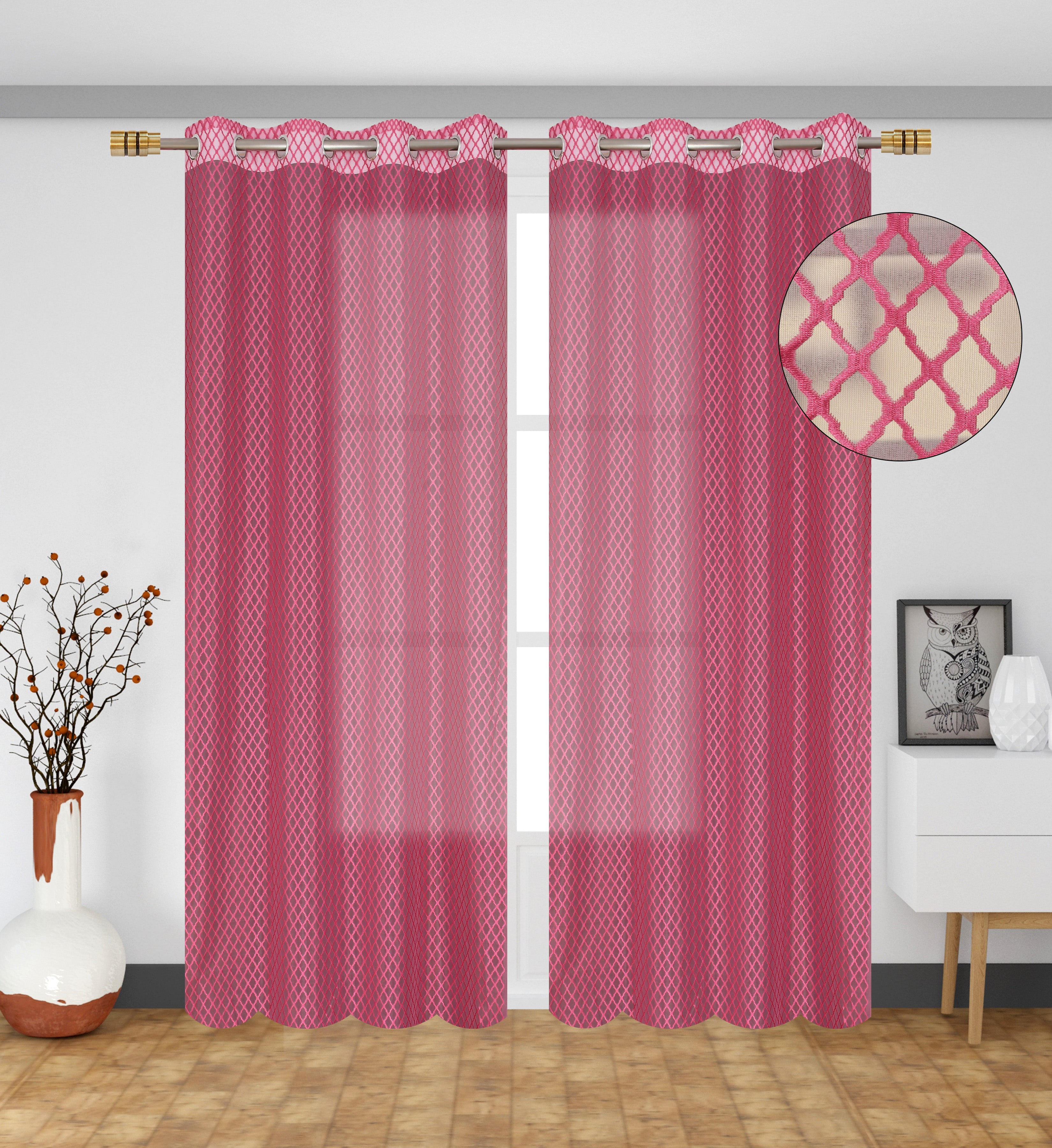 Cross Net curtains